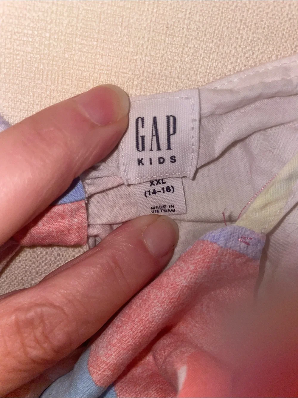 GAP Kids Pastel Pink and Light Blue Sleeveless Dress